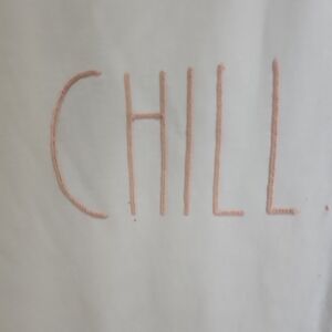 Rae Dunn Cream 'Chill' Pullover